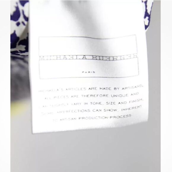 Revolve Michaela Buerger Floral Crochet Trim Midi Swing Dress Blue - Picture 10 of 10